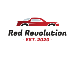 Red Fast Automotive Car logo design