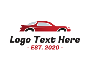 Rental - Red Fast Automotive Car logo design