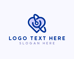 Stethoscope - Heart Medical Stethoscope logo design