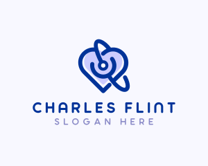 Childrens Clinic - Heart Medical Stethoscope logo design