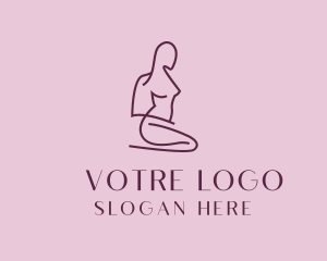 Sexy Woman Silhouette Logo