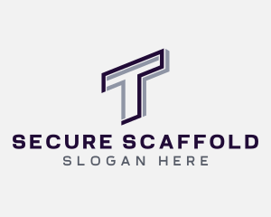 Scaffolding - Industrial Steel Construction logo design