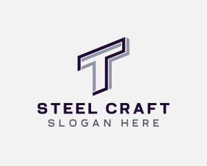 Steel - Industrial Steel Construction logo design