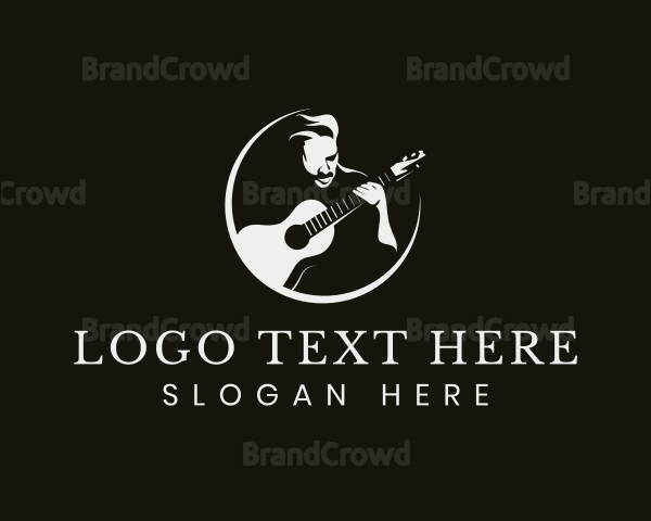 Band Guitarist Music Logo