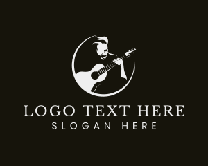 String Instrument - Band Guitarist Music logo design