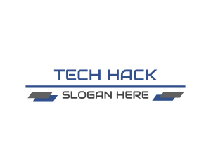 Cyber Tech Banner Business logo design