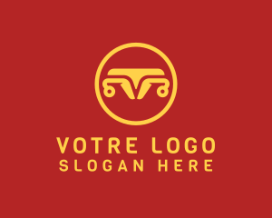 Generic Business Letter V Symbol logo design