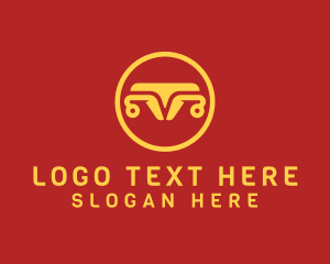 Generic Business Letter V Symbol Logo