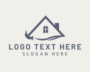 Window - House Hammer Home logo design