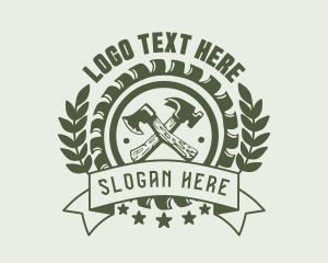 Rustic - Rustic Axe & Hammer logo design