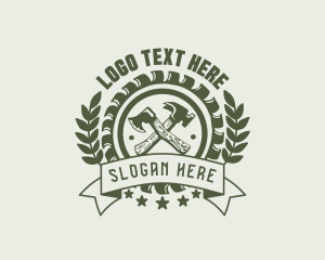 Rustic - Rustic Axe Hammer logo design