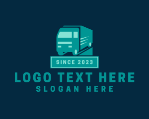 Transportation Service - Truck Freight Logistics logo design