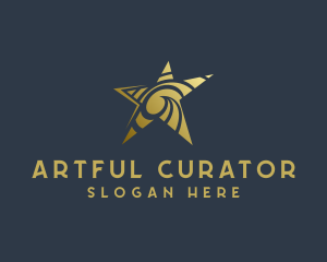 Golden Star Art Studio logo design