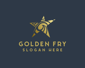 Golden Star Art Studio logo design