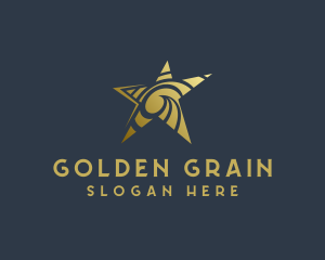 Golden Star Art Studio logo design