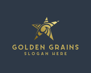 Golden Star Art Studio logo design