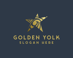 Golden Star Art Studio logo design