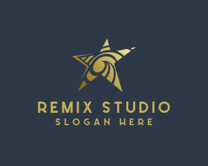 Golden Star Art Studio logo design