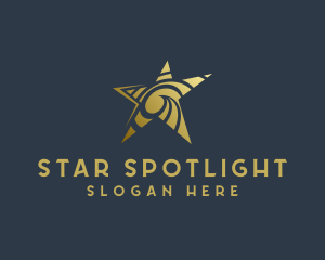 Golden Star Art Studio logo design