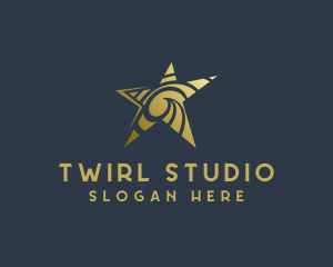 Golden Star Art Studio logo design