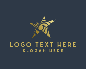 Swoosh - Golden Star Art Studio logo design