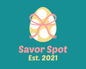 Spotted Egg Present logo design