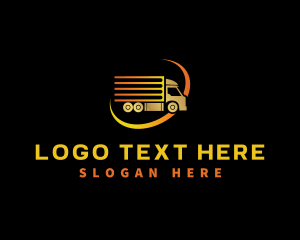 Truck - Logistics Truck Delivery logo design