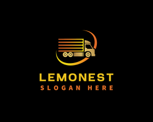 Transportation Service - Logistics Truck Delivery logo design