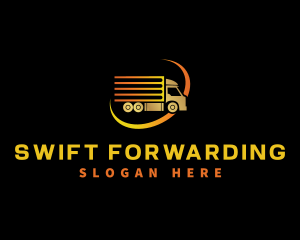 Logistics Truck Delivery logo design