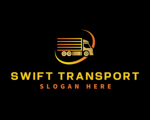 Logistics Truck Delivery logo design