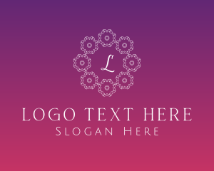 Floral Decorative Boutique Logo