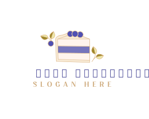 Blueberry Sweet Dessert Logo