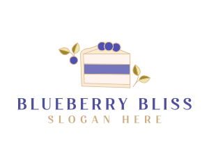 Blueberry Sweet Dessert logo design