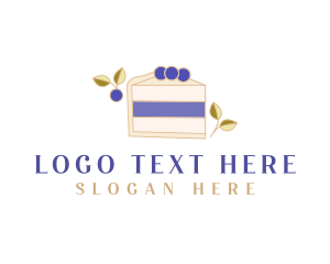 Blueberry Sweet Dessert Logo