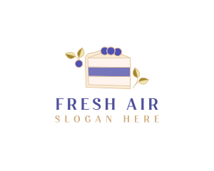 Blueberry Sweet Dessert logo design