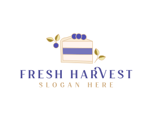 Blueberry Sweet Dessert logo design