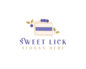 Blueberry Sweet Dessert logo design