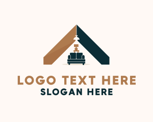 Lounge - Home Interior Furniture logo design