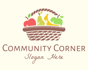 Local - Healthy Fruit Basket logo design