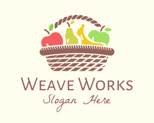 Weave - Healthy Fruit Basket logo design