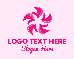 Petals - Pink Flower Petals logo design