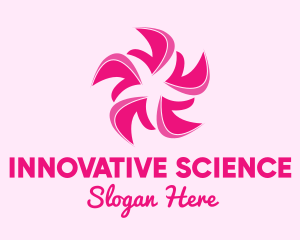 Pink Flower Petals Logo