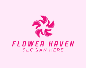 Florist Flower Petals logo design