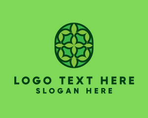 Decoration - Eco Leaf Tile logo design