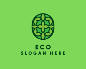 Eco Leaf Tile logo design