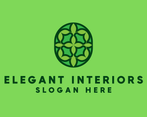 Eco Leaf Tile logo design