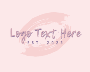 Cosmetics - Splash Script Wordmark logo design