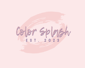 Splash Script Wordmark logo design