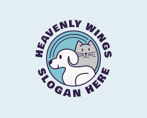 Dog Cat Veterinarian Logo