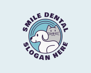 Dog Cat Veterinarian Logo